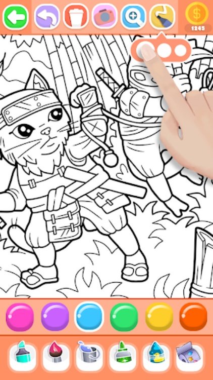 Boys Ninja Coloring & Memory