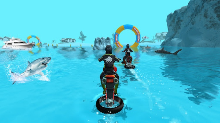 Bike Racing : Water Bike Games