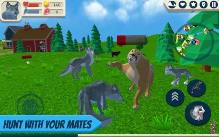 Wolf Simulator: Wild Animals 3