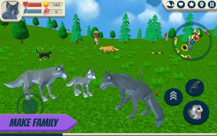 Wolf Simulator: Wild Animals 3
