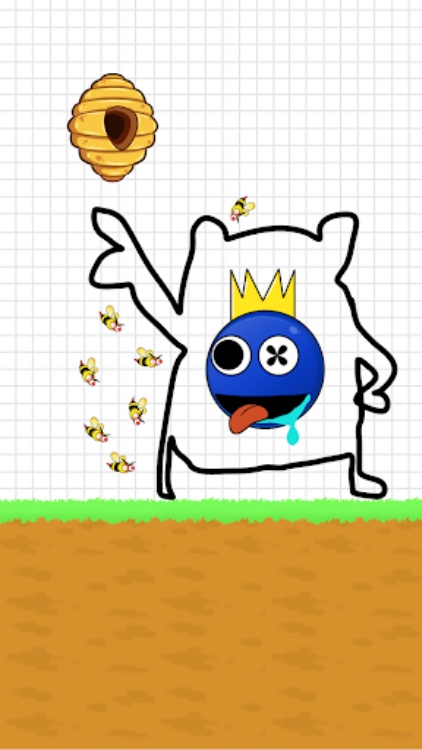 Save the Rainbow Blue Monster