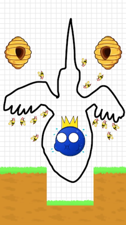 Save the Rainbow Blue Monster