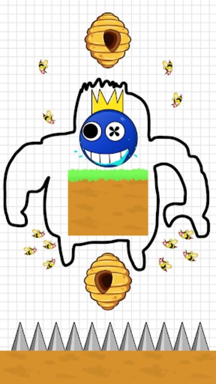 Save the Rainbow Blue Monster