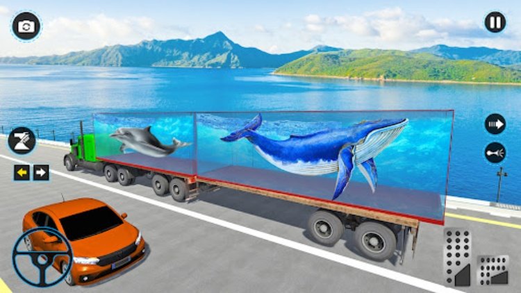 Sea Animal Transport Truck 3D