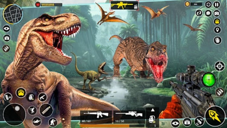 Dinosaur game: Dinosaur Hunter