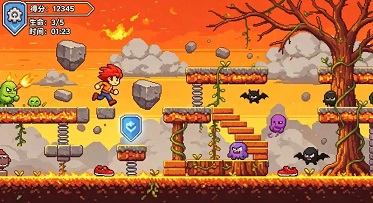 弹跳肉鸽平台闯关挑战正式版