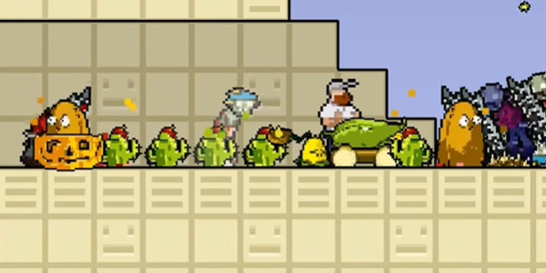 横版植物大战僵尸像素版