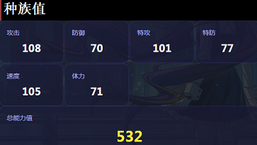 赛尔号雷伊种族值